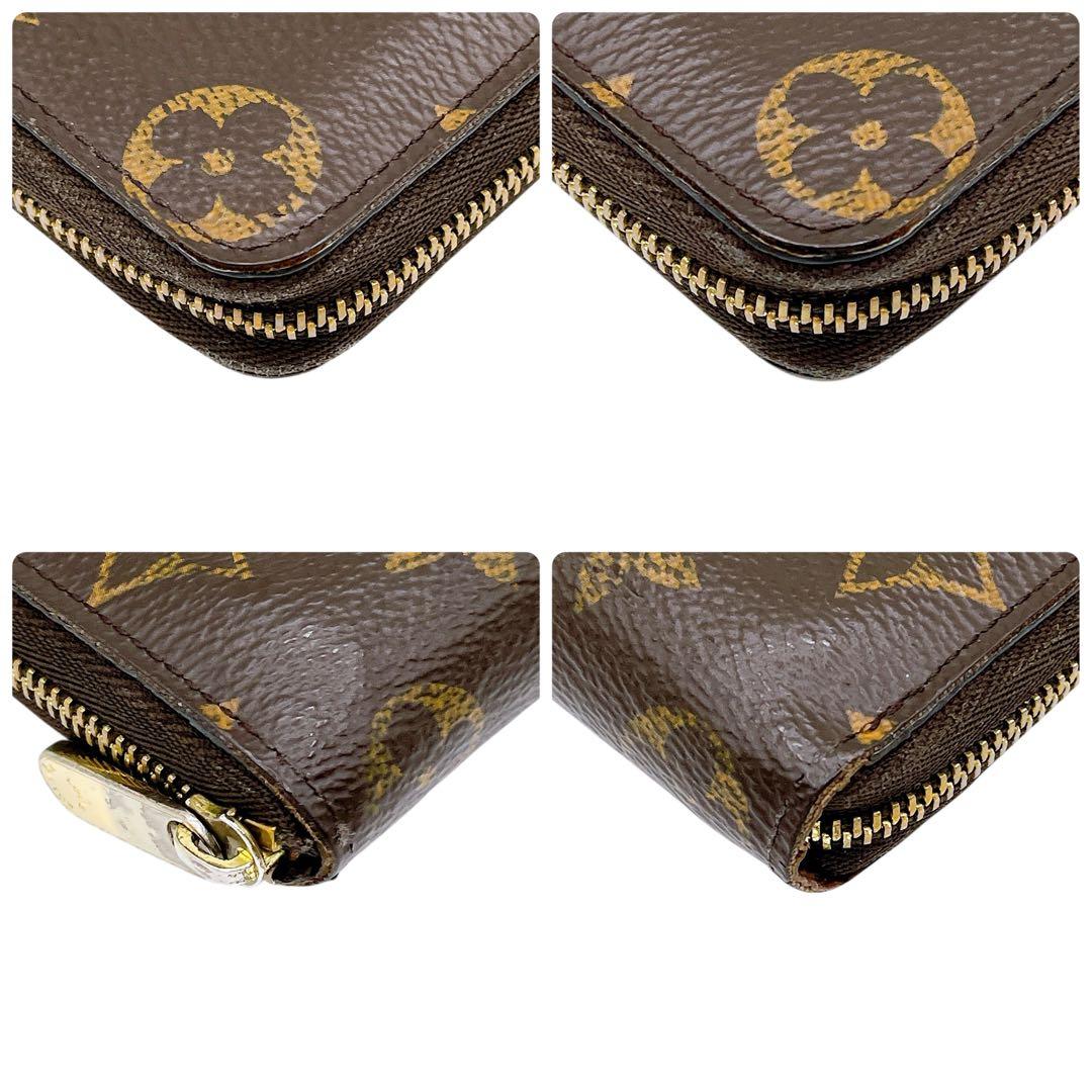 良品 ルイヴィトン M60067 ジッピー パース ケース ブラウン