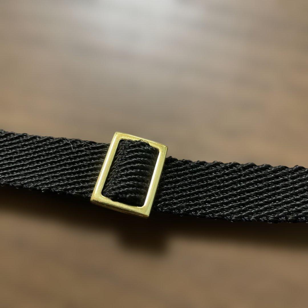 GUCCI ブラック ラウンドショルダーバッグ　GGロゴ