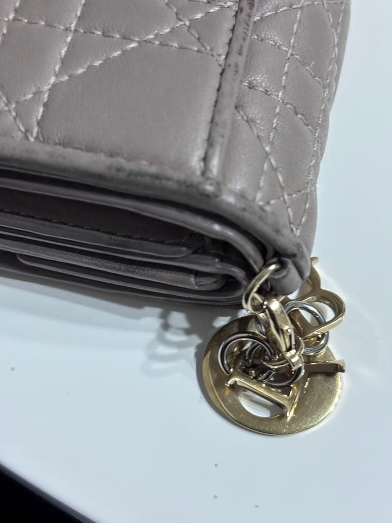 DIOR 財布　Lotusウォレット　カナージュラムスキン