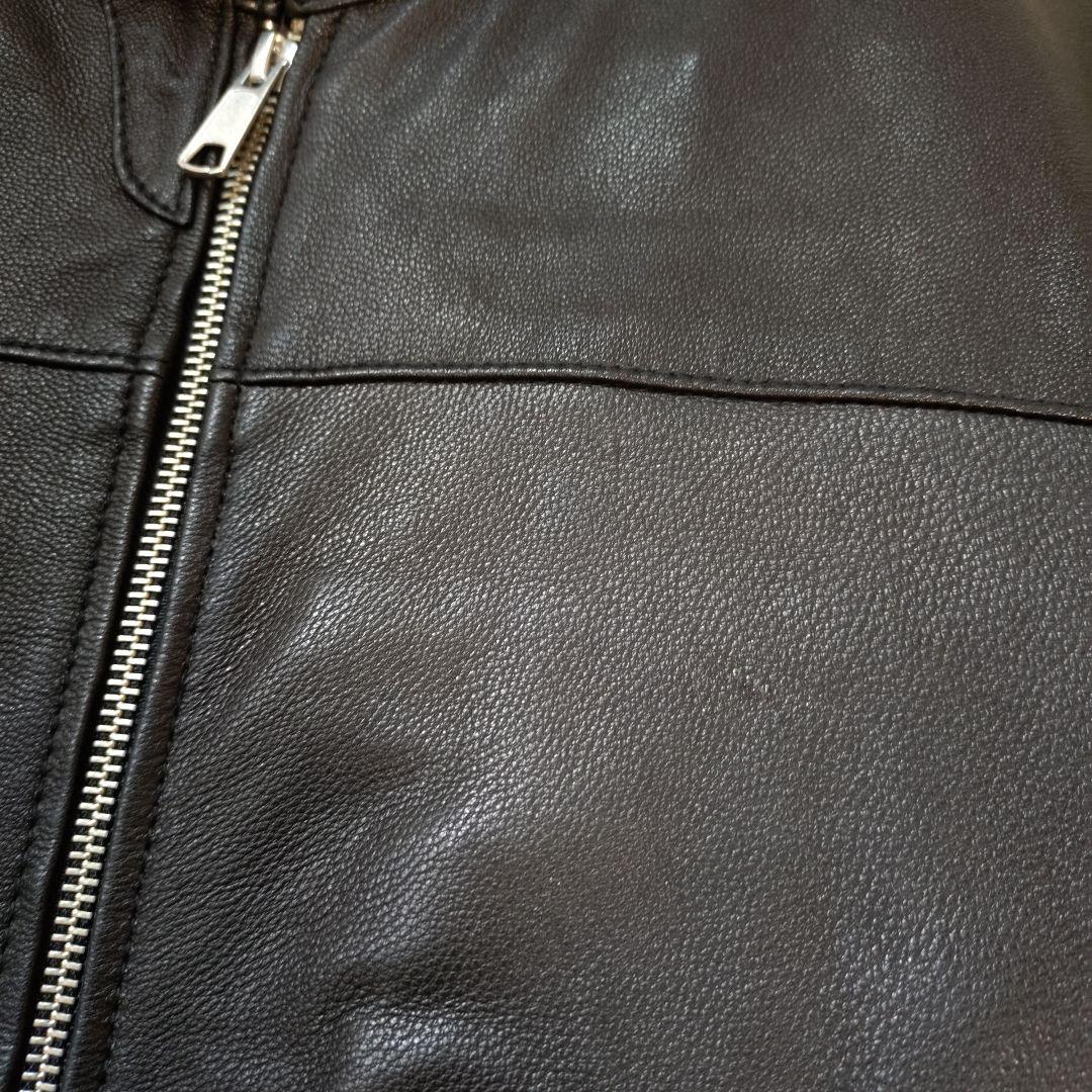 BEAUTY&YOUTH 黒 ゴートレザージャケット シングルライダース Ｌ