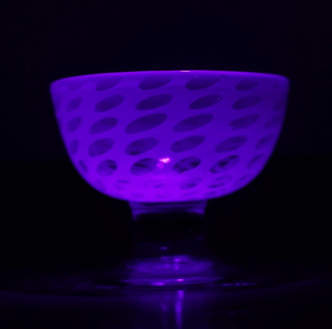 【美品】青と白の氷コップ