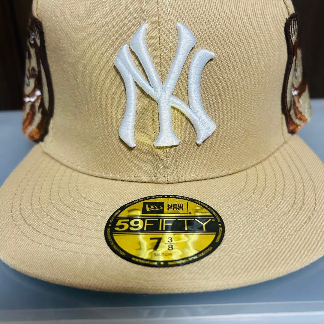 r*様 新品　New Era 59FIFTY ベージュキャップ 天使刺繍