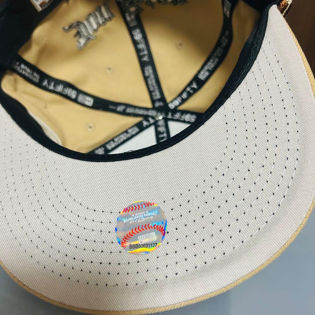 r*様 新品　New Era 59FIFTY ベージュキャップ 天使刺繍