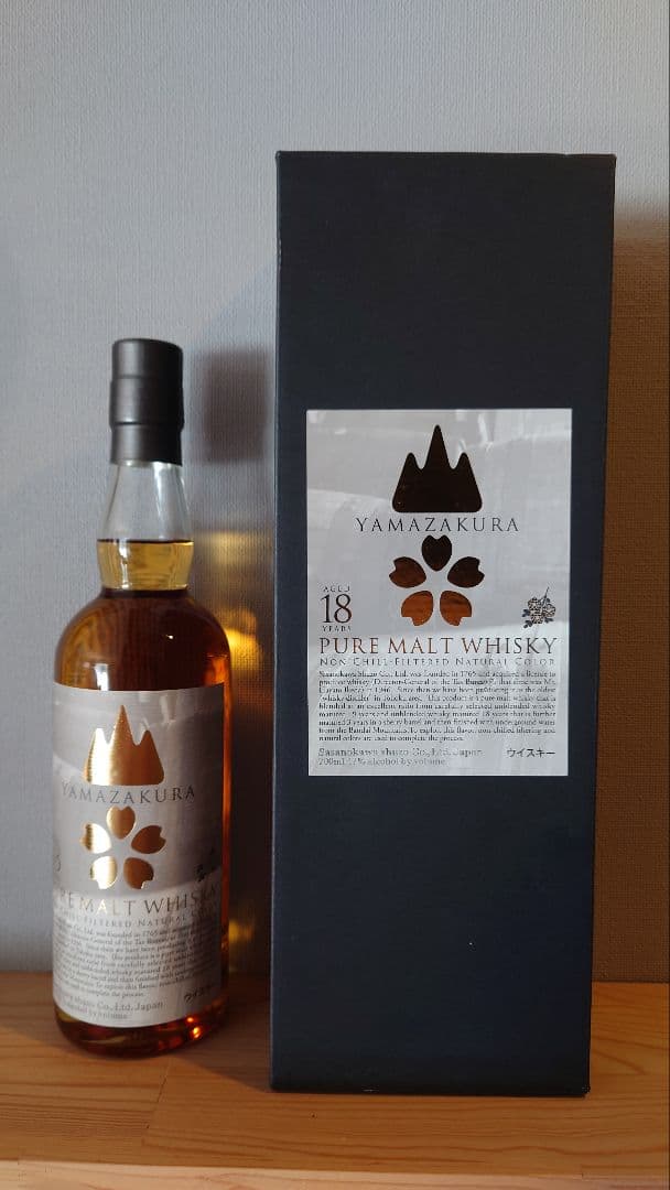 山桜　18年　笹の川酒造　 ピュアモルトウィスキー
