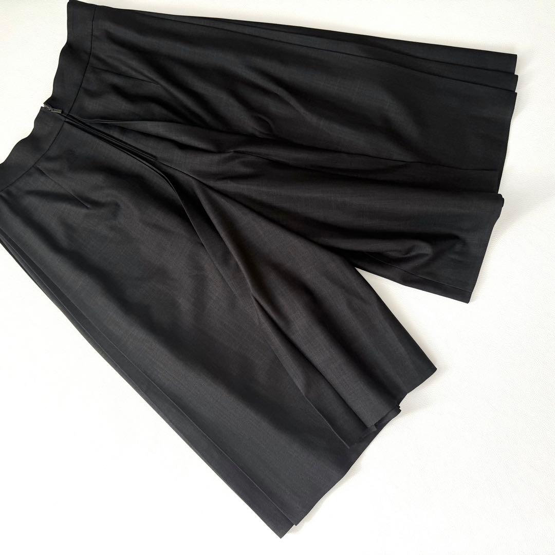 フォクシーニューヨーク　ワイドパンツ　プリーツスカート　ダークグレー　L