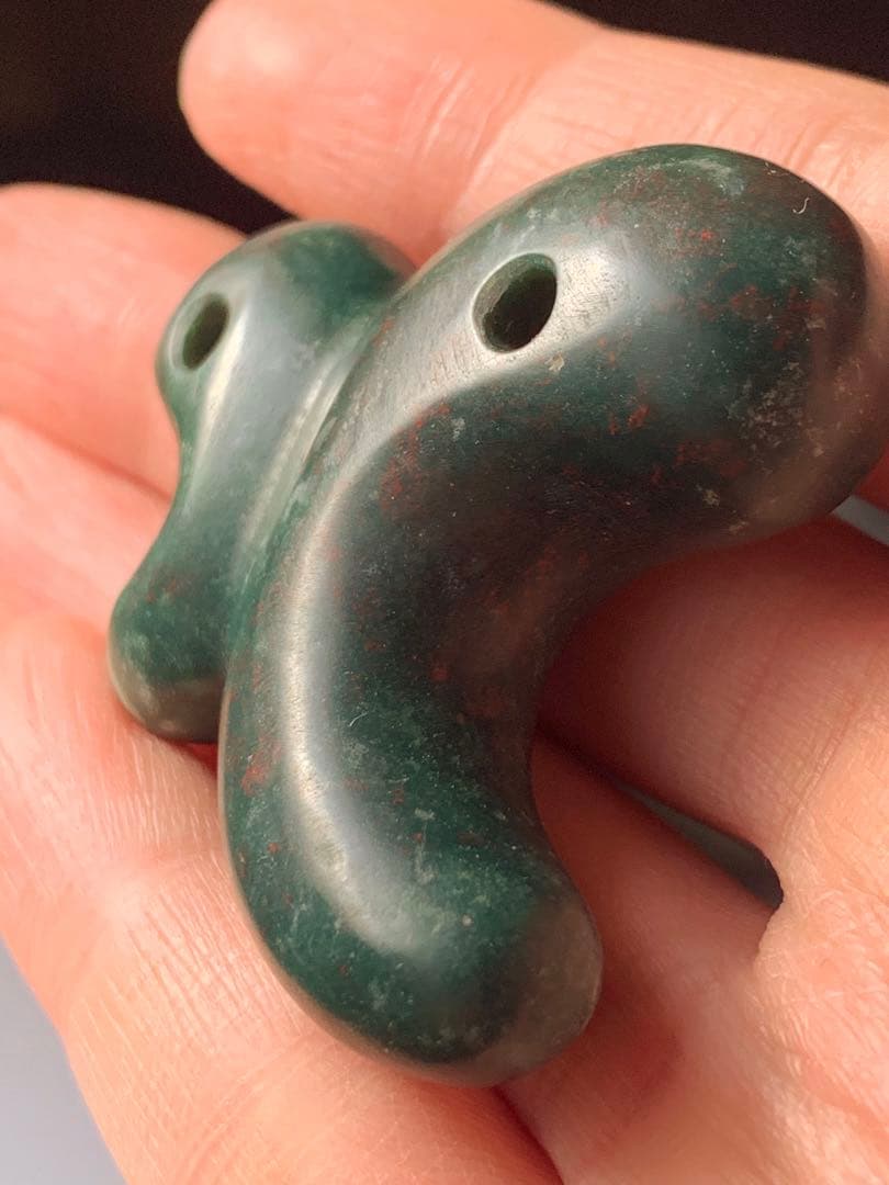 古墳期　出土　出雲石勾玉　碧玉　縄文時代　弥生　石器　土器　翡翠勾玉　根付　勾玉