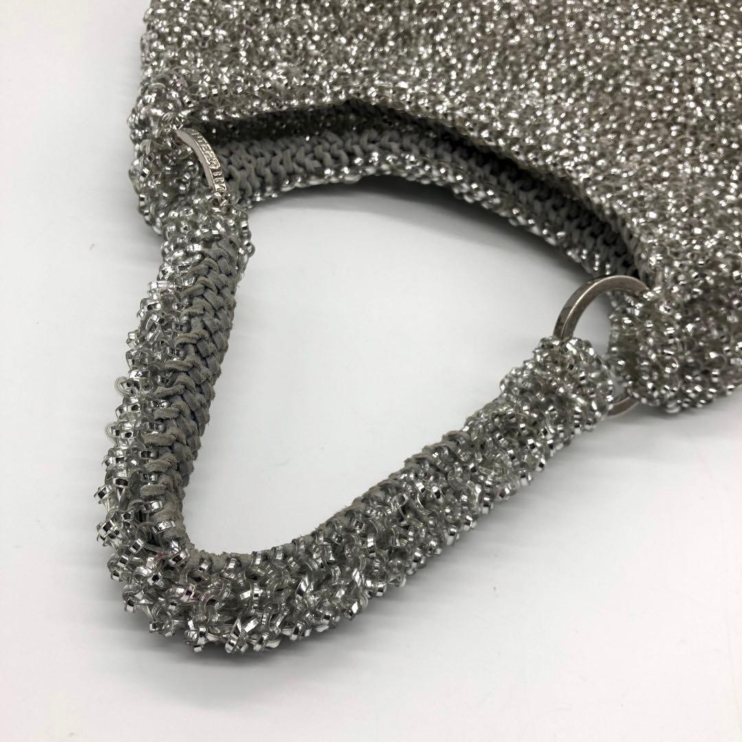 美品✨アンテプリマ ワンショルダーバッグ シルバー系 ワイヤーバッグ