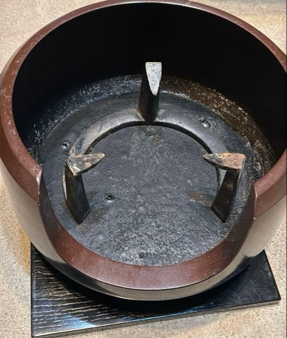 風炉、五徳、敷板　3点セット（中古）