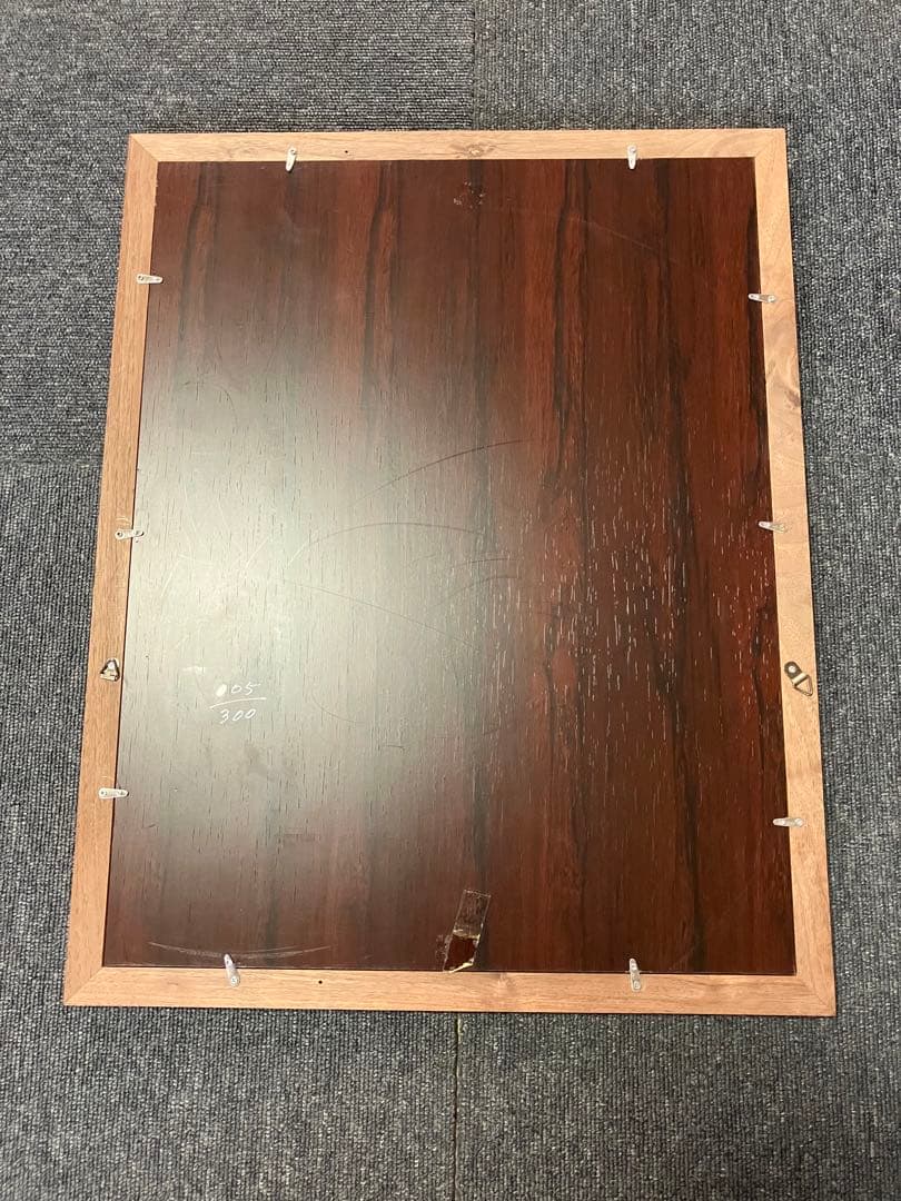 棟方志功 不動明王 裏彩5色木版摺 版画 拓本 絵画 額 額装 額縁 ガラス付