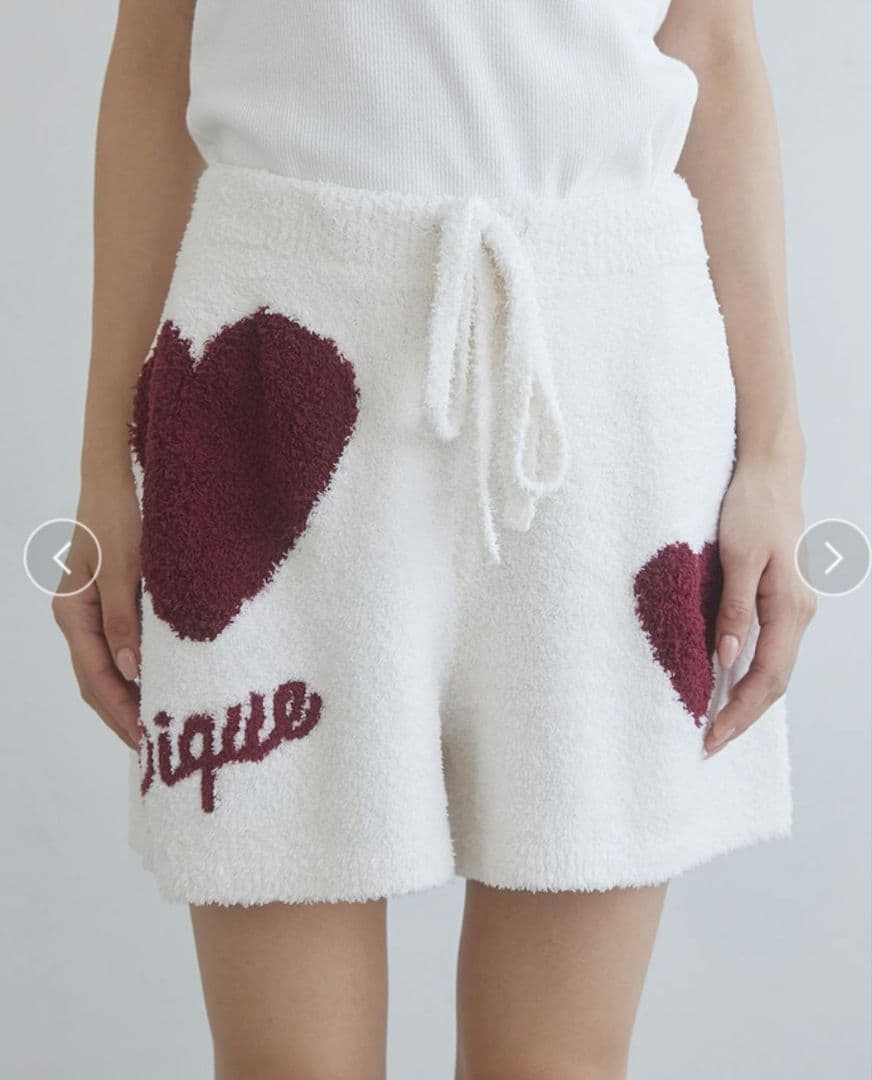 gelato pique ハートジャガードプルオーバー&ショートパンツセット