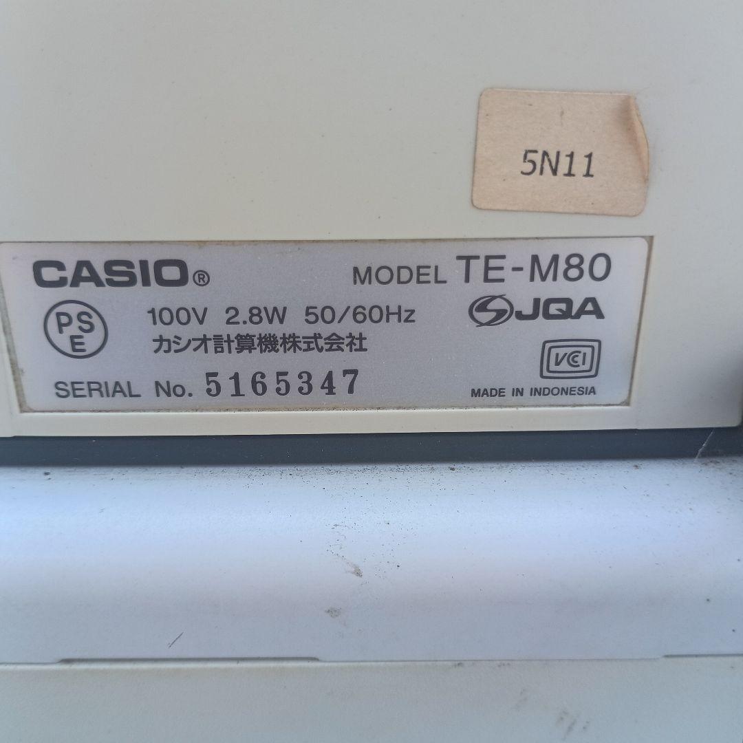 ツ*ー様 3662）CASIO TE-M80 電子レジスター