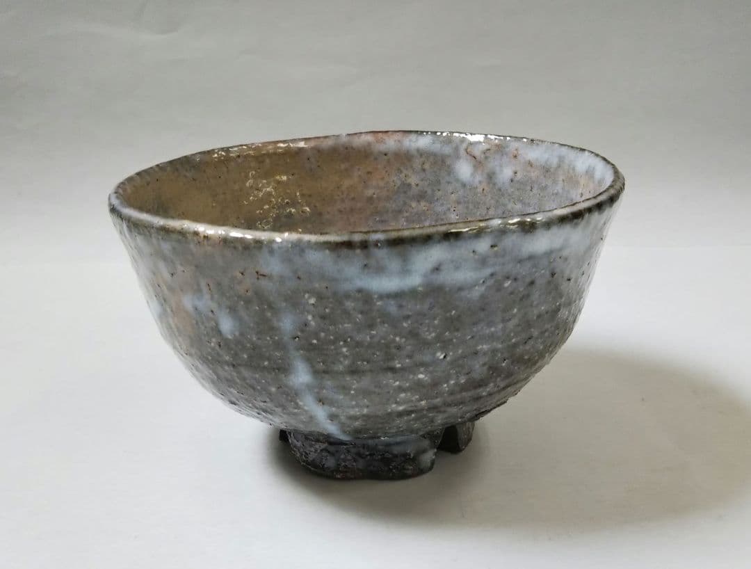 茶道具 萩焼 茶碗 指月窯 波多野善蔵 共箱 裏千家 紐