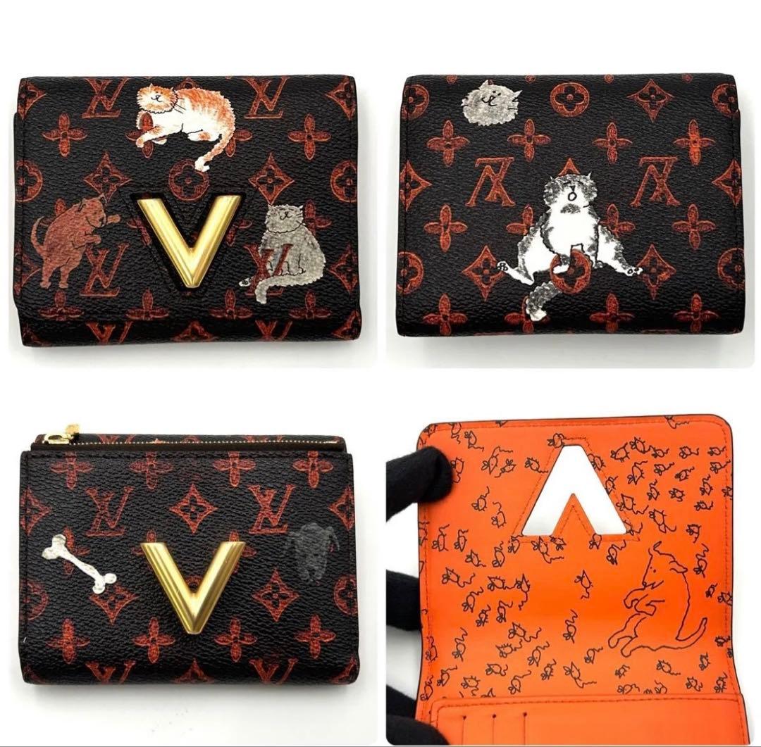 【希少！】 キャットグラム ポルトフォイユ ツイスト コンパクト 三つ折財布