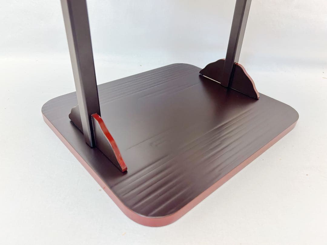 ほぼ未使用 茶道具 伊藤表正作 即中斎好 溜塗 小四方棚 組み立式 共箱