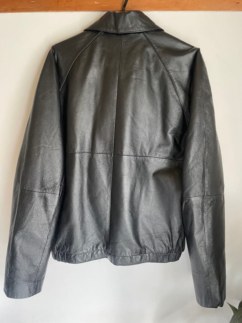 本革ラグランレザージャケット　短丈