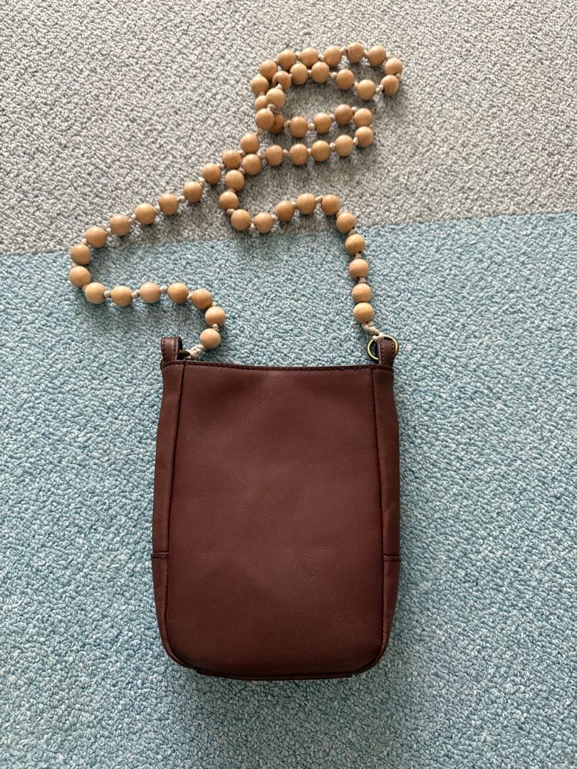 yubeshi×dakotaコラボ　ガトー ミニショルダーバッグ チョコ