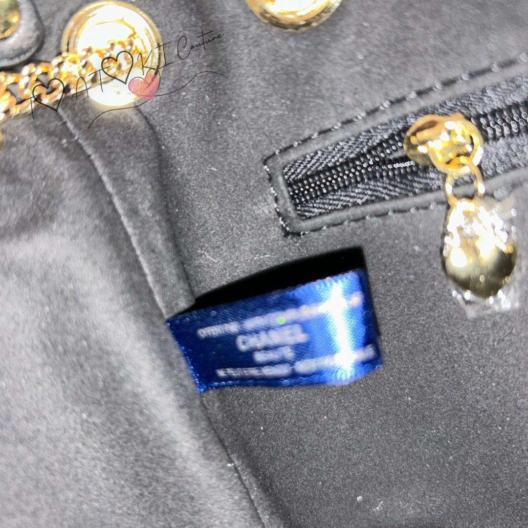 数量限定❤CHANEL❤ネイビーラメ巾着ショルダーバッグゴールドチェーン