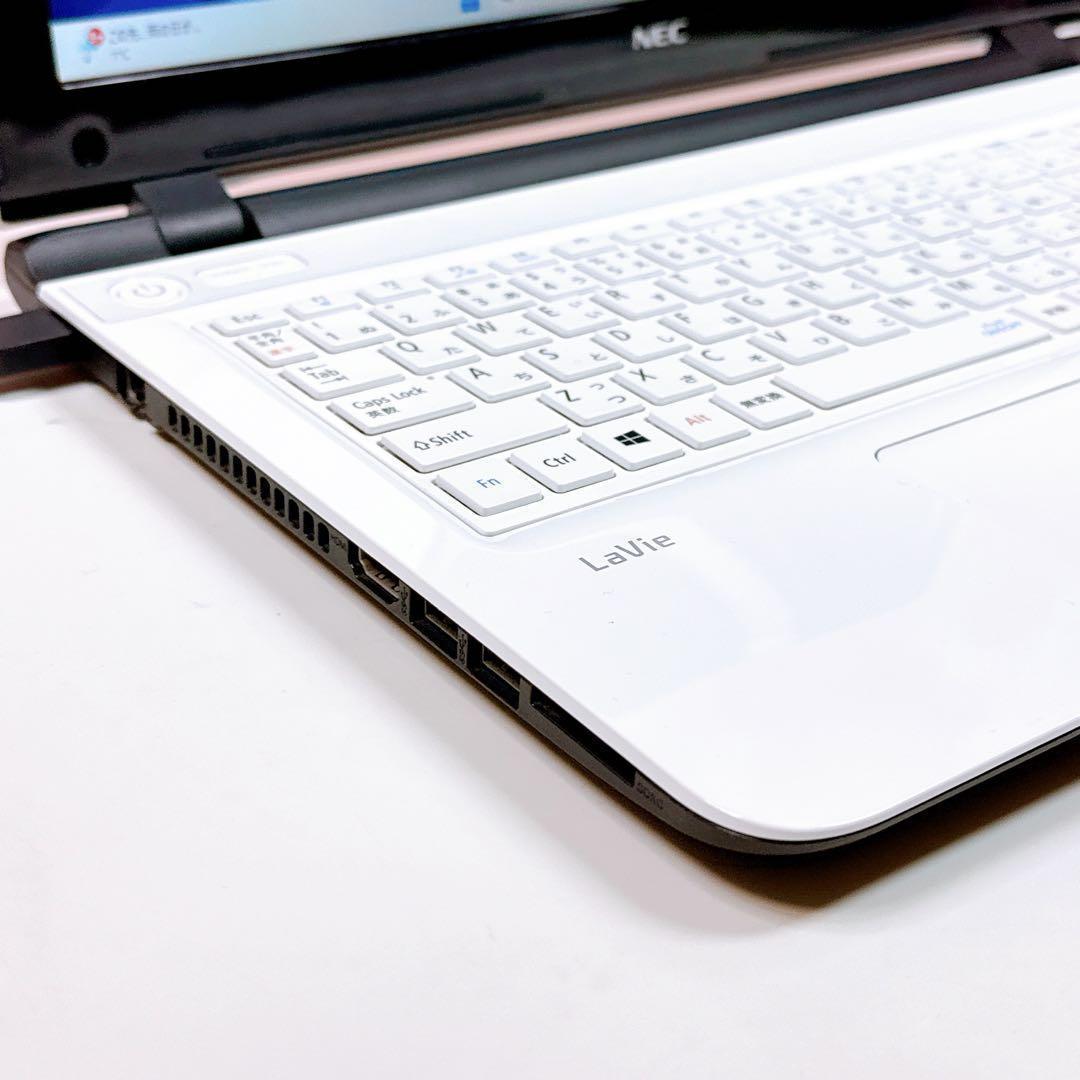 新品爆速SSD✨ノートパソコン✨windows11✨カメラ✨オフィス✨薄型✨白