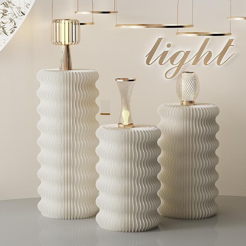 ディスプレイスタンド直径30cm高さ98㎝展示台 陳列台組立不要 展示会イベント