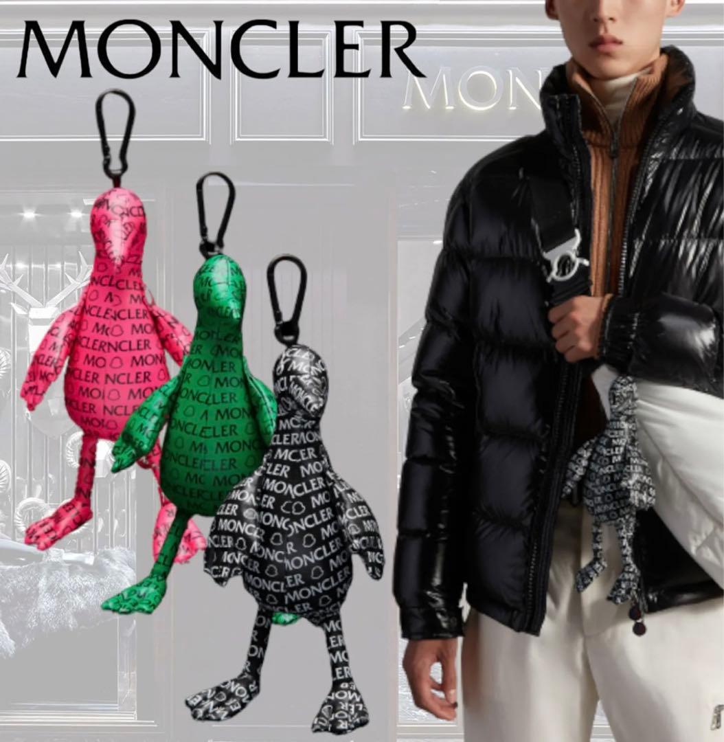 MONCLER アヒル型キーホルダー バッグチャーム ダック ブラック