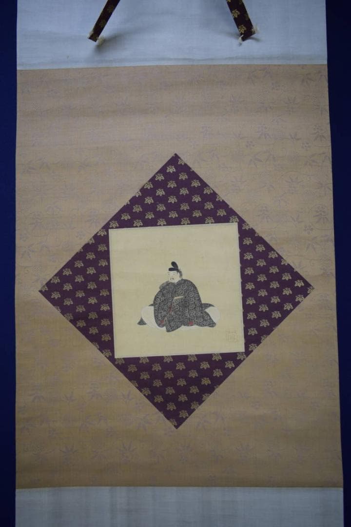 不詳/作者不詳/藤原道定公図/布袋屋掛軸HI-411