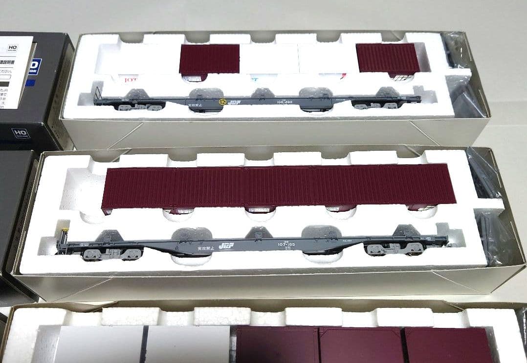 TOMIX HOゲージ JR貨車 コキ106・107形　4両セット　コンテナ付
