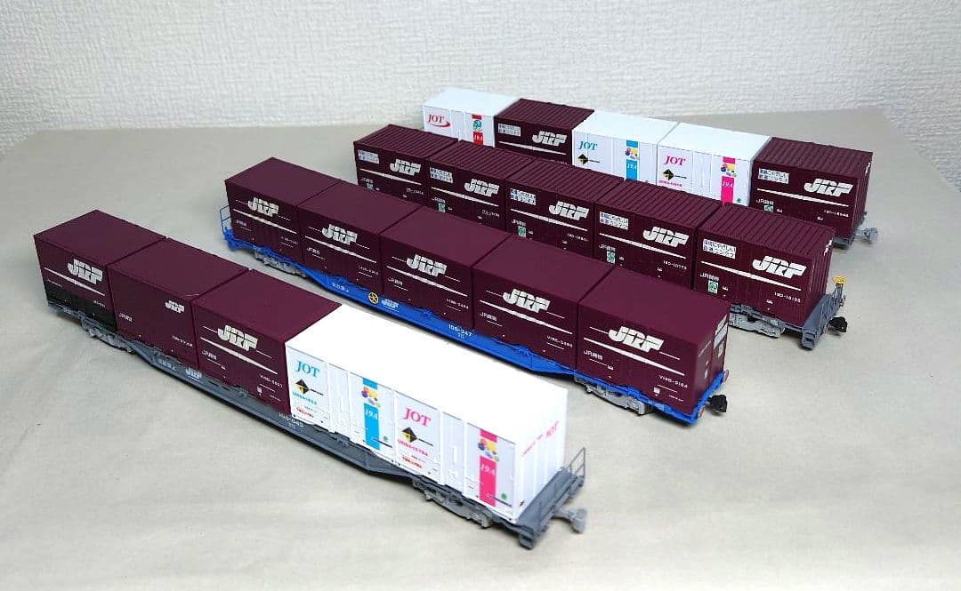 TOMIX HOゲージ JR貨車 コキ106・107形　4両セット　コンテナ付