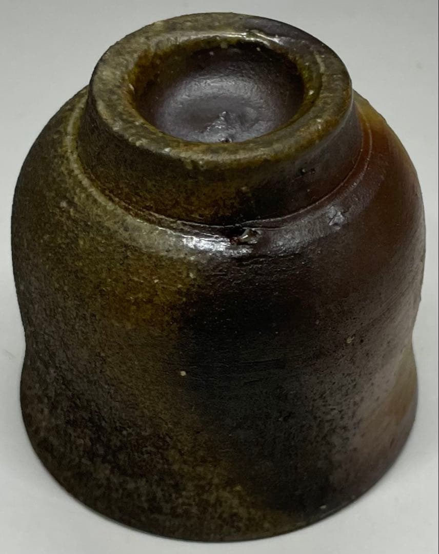 人間国宝　藤原雄　備前酒杯　ぐい呑　備前焼　共箱　共布　栞　y66