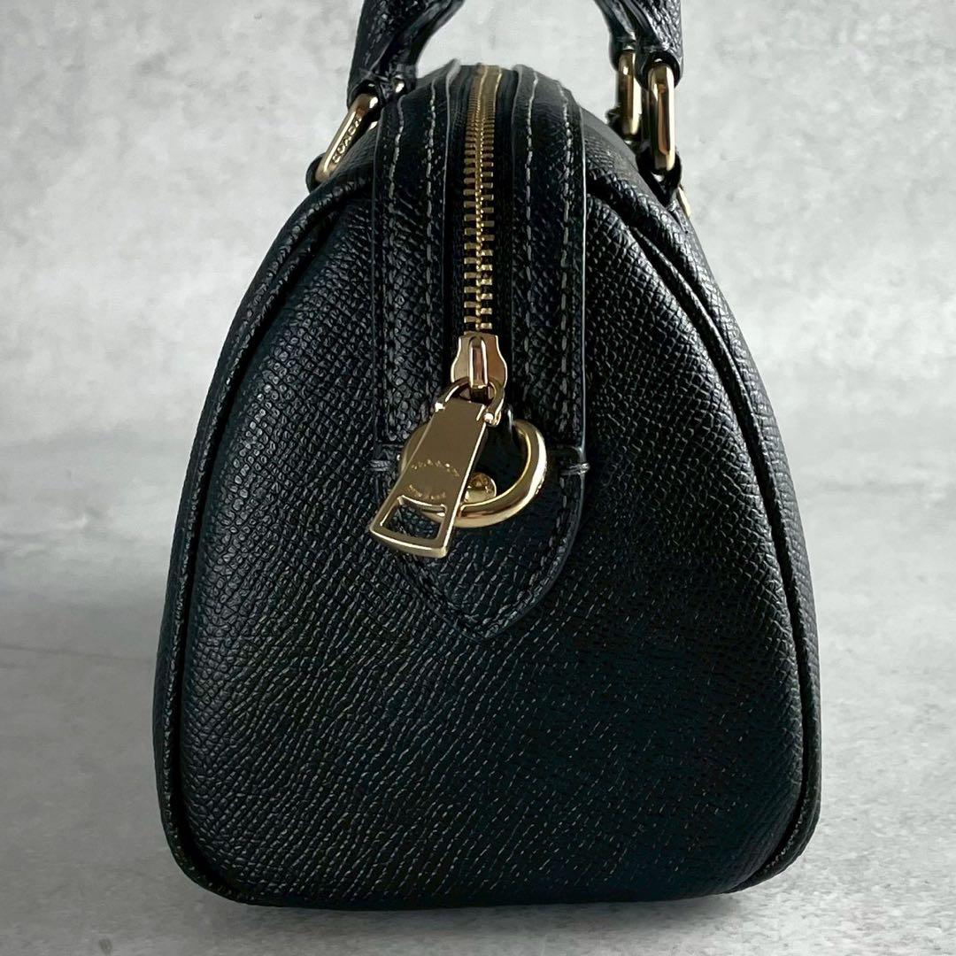 ✨極美品✨コーチ　 ミニ　ローアン　クロスボディバッグ　2way レザー　黒