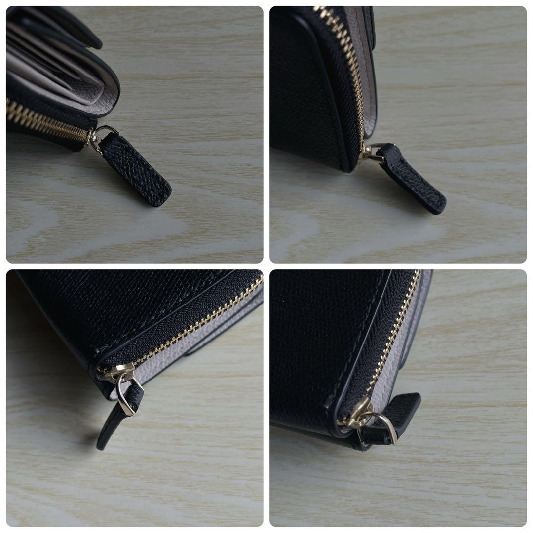 agnes b. アニエスベー 財布 黒 ブラック 三つ折り