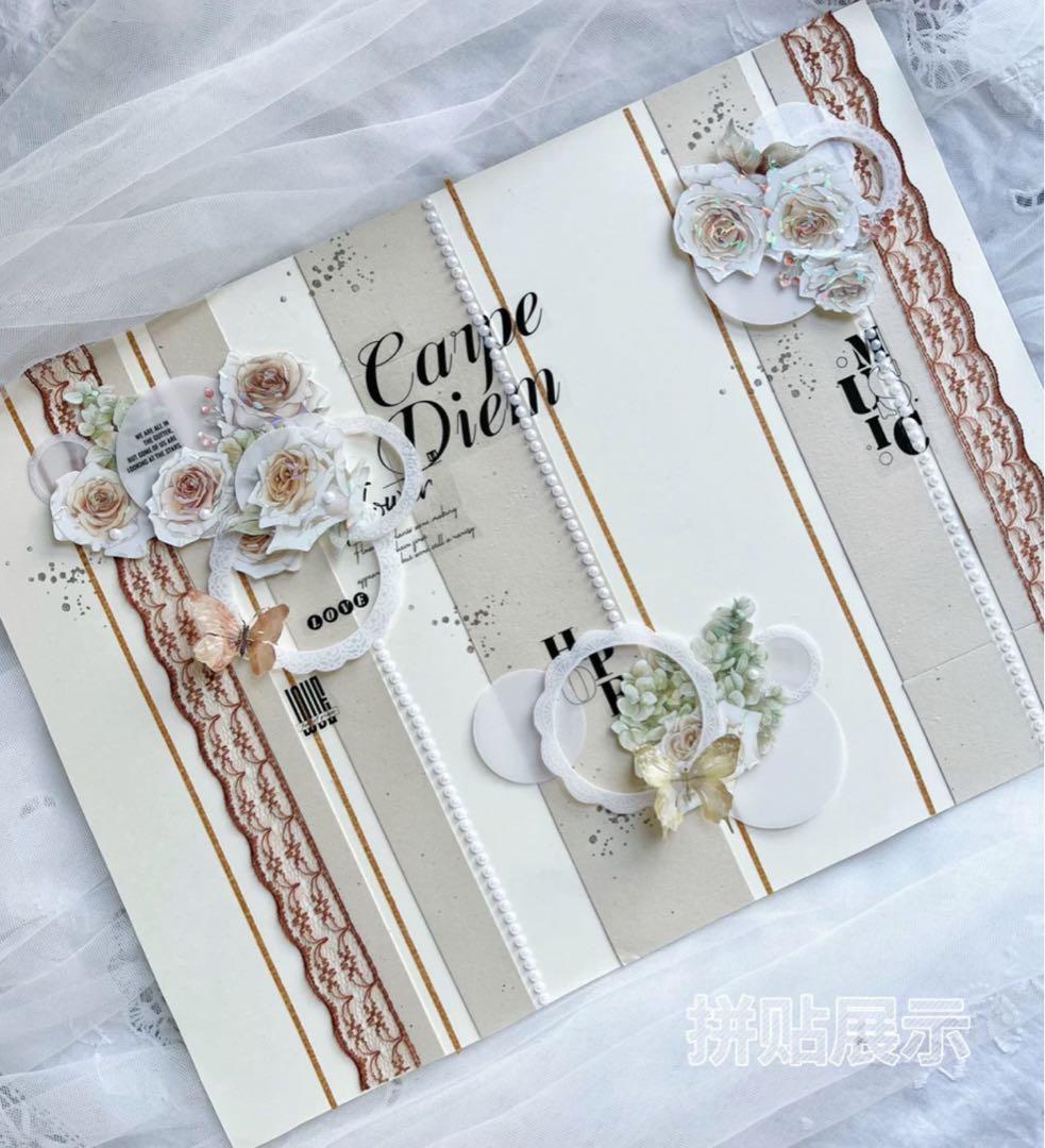 新品　薔薇故事シリーズ　PETマスキングテープ　マステ　5m