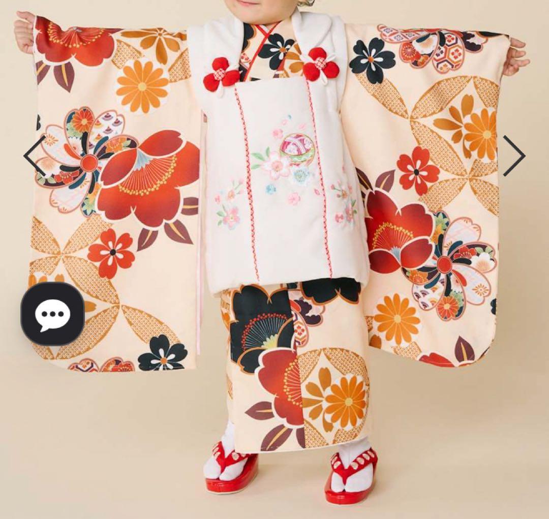 七五三 3才 被布セット 桜に七宝