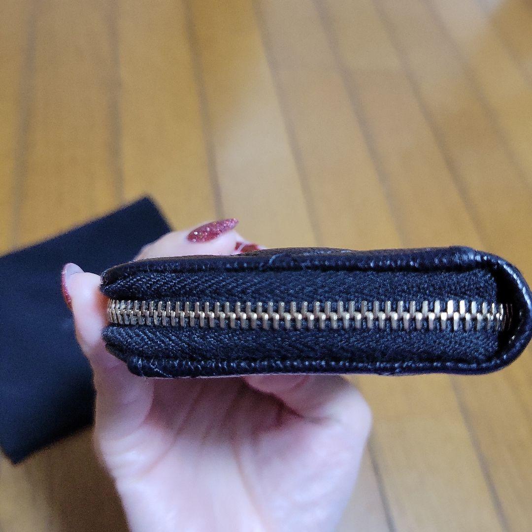 CHANEL　キャビアスキン　フラグメントケース　カードケース　財布　マトラッセ