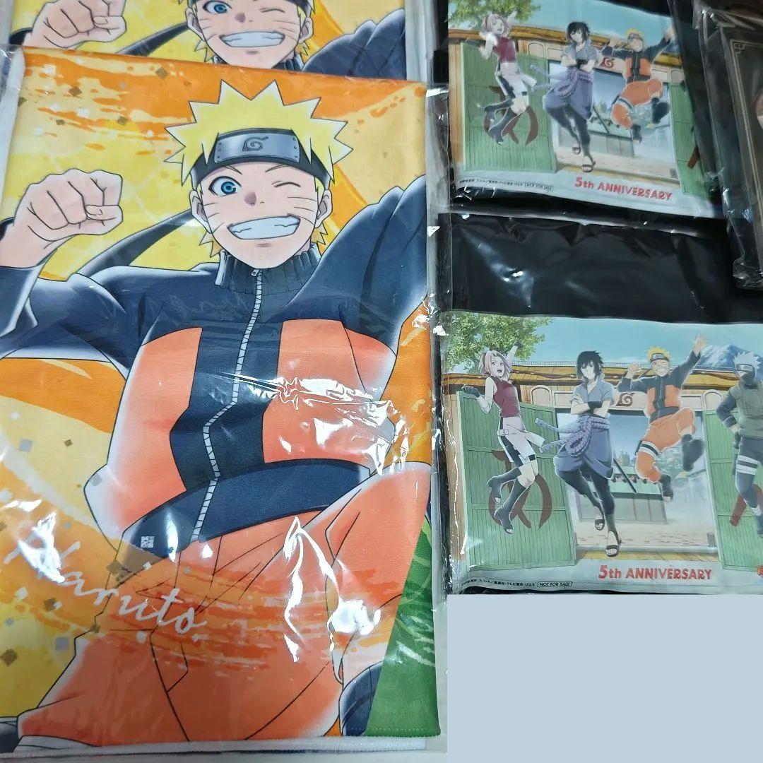 NARUTO　富士急　木ノ葉隠れの里5周年　フェイスタオル　絵馬　各2点