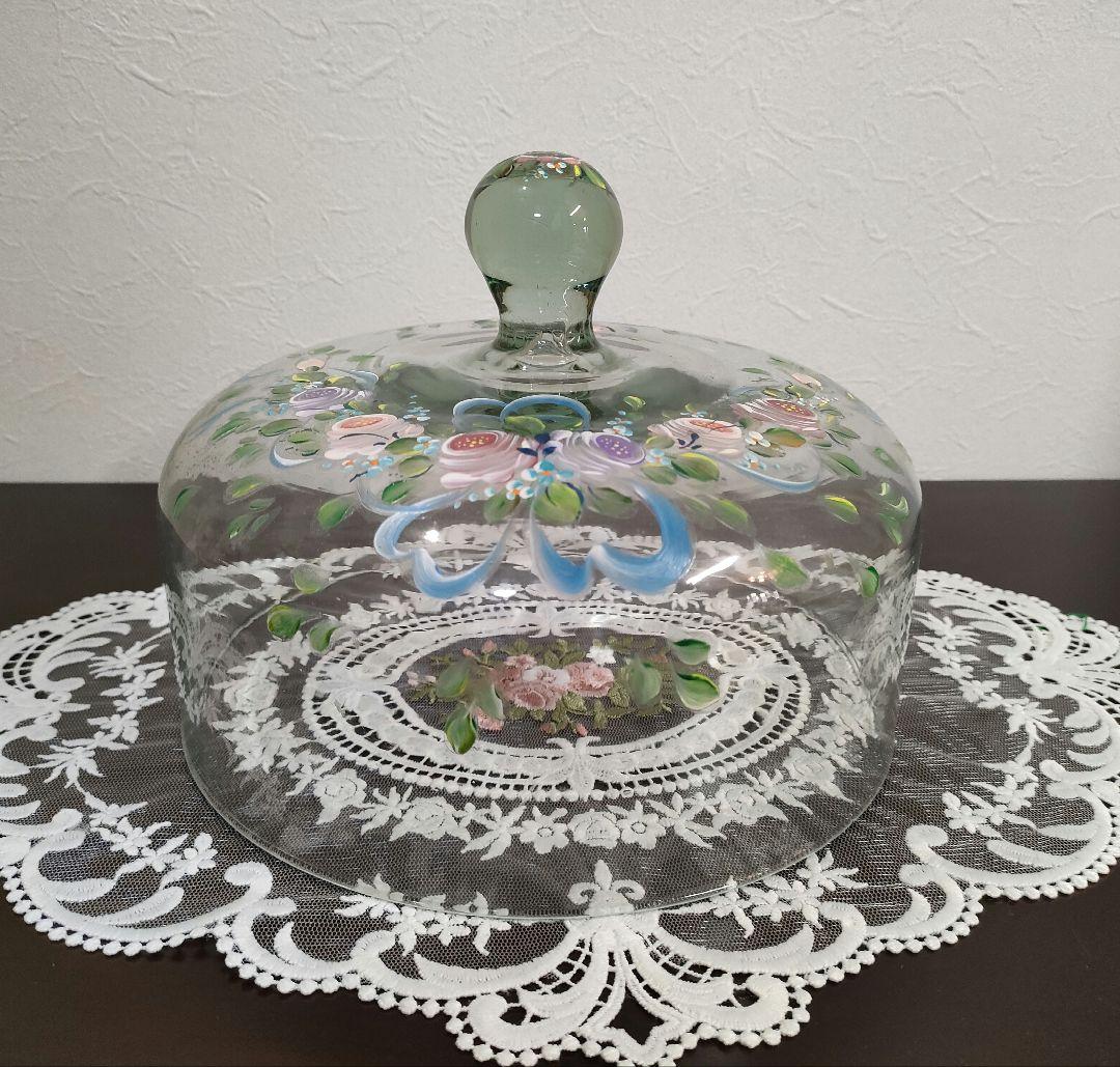 8045:アンティーク・イマン好き!いにしえ✨米国からのゲスト♡硝子ケーキドーム