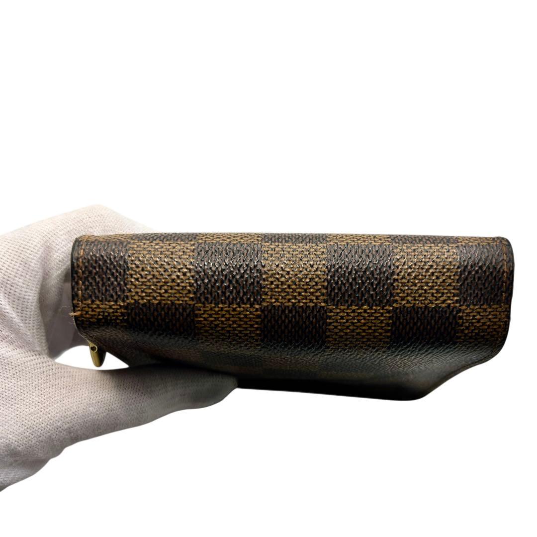Louis Vuitton ダミエ コンパクトジップ 折り財布 7880