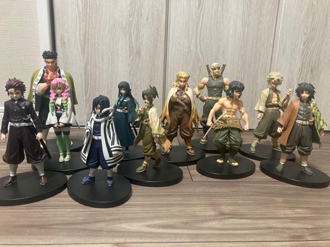 鬼滅の刃プライズフィギュア11点セット 開封品　箱無し