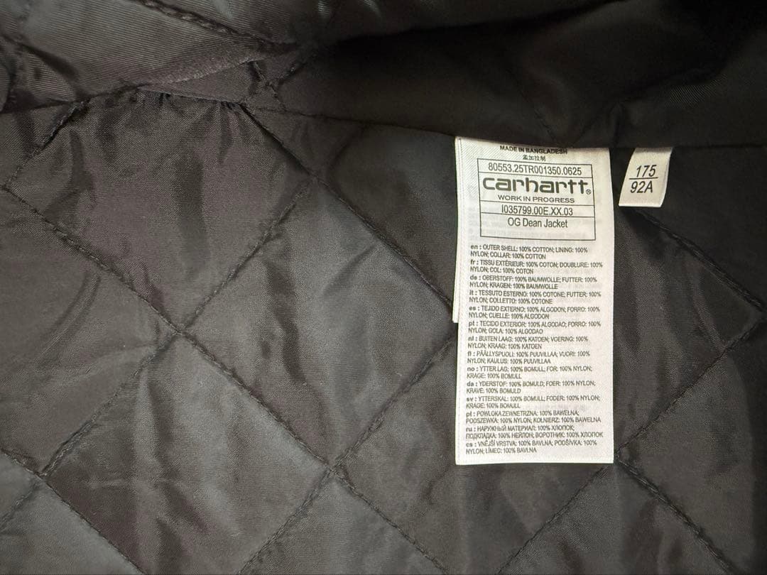 傷あり美品　25FW Carhartt OG DEAN JACKET Mサイズ