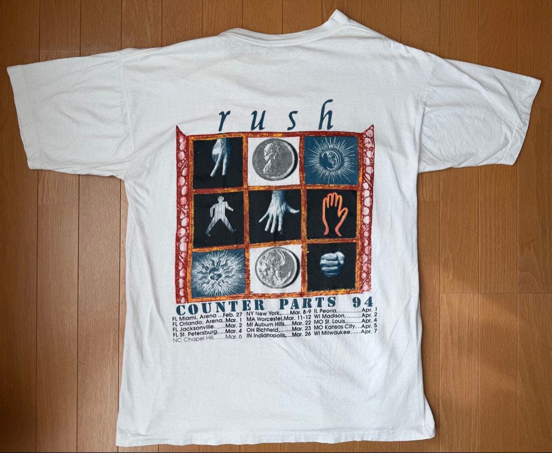 90年代 ヴィンテージ バンドTシャツ ツアーTシャツ RUSH ラッシュ