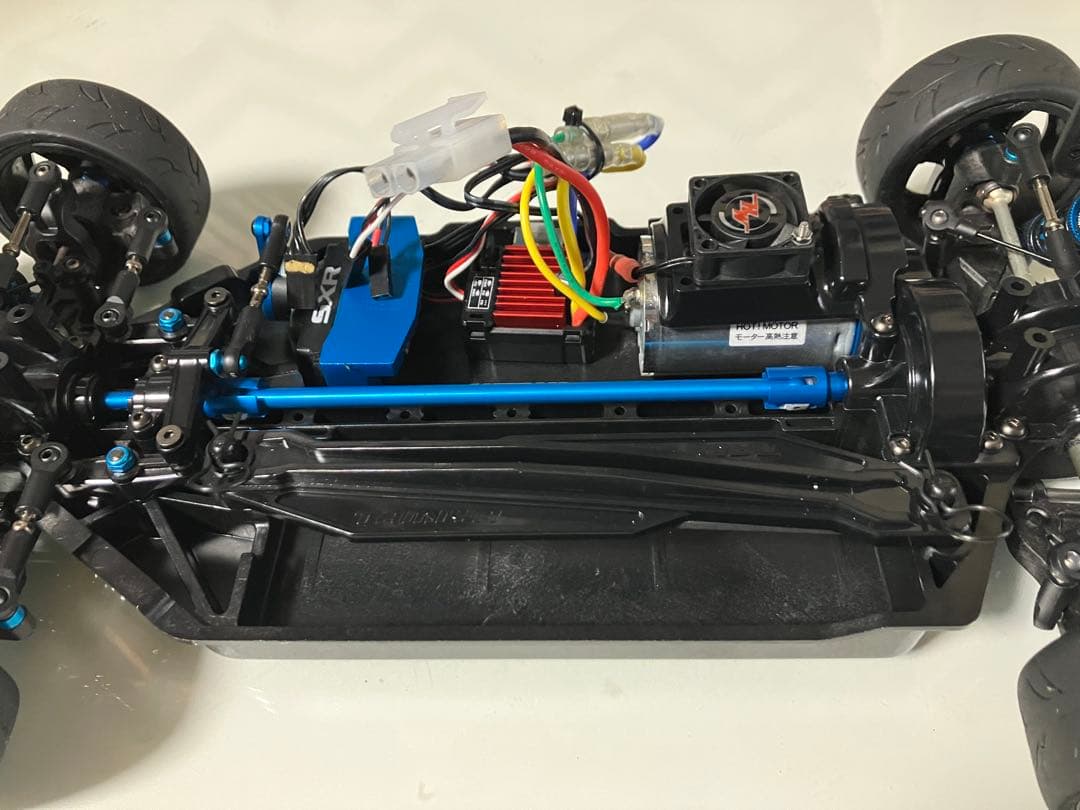 タミヤTT02タイプSRX,ボディ　メカ付き