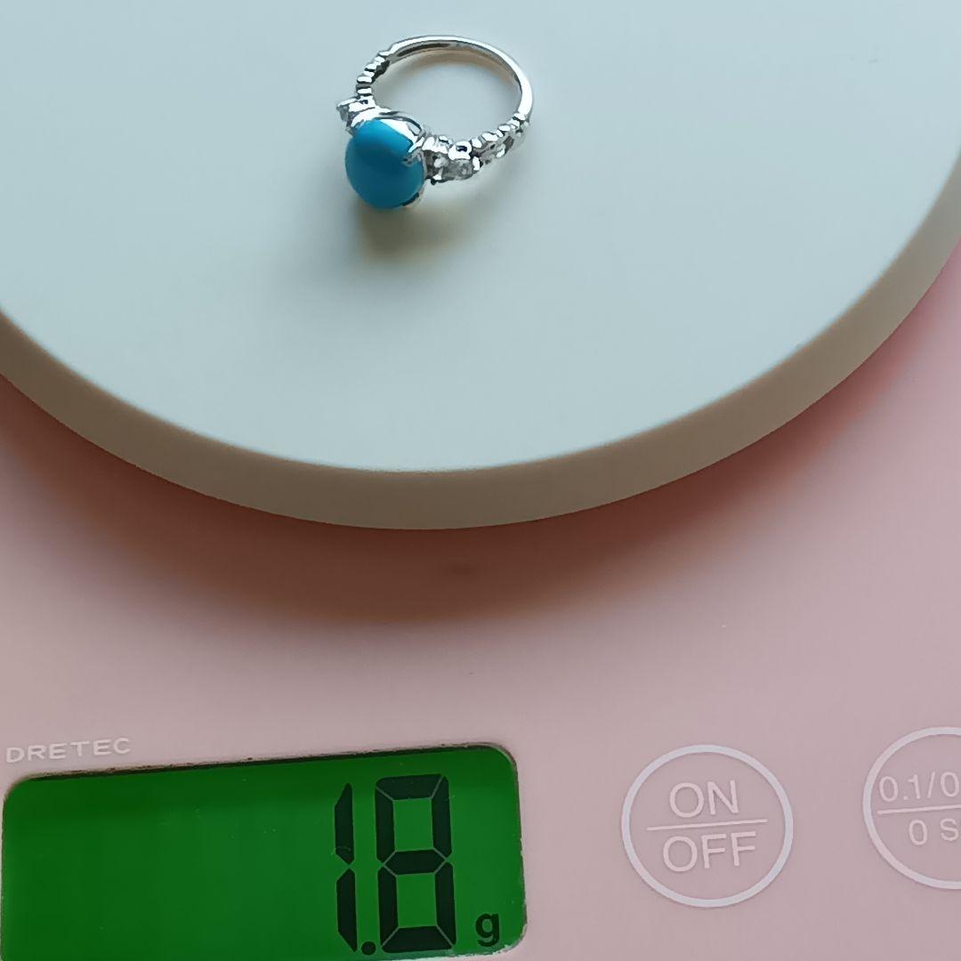 ターコイズトルコ石付リングK１０　 重量合計１.８gの単純計算価格２０,０００円