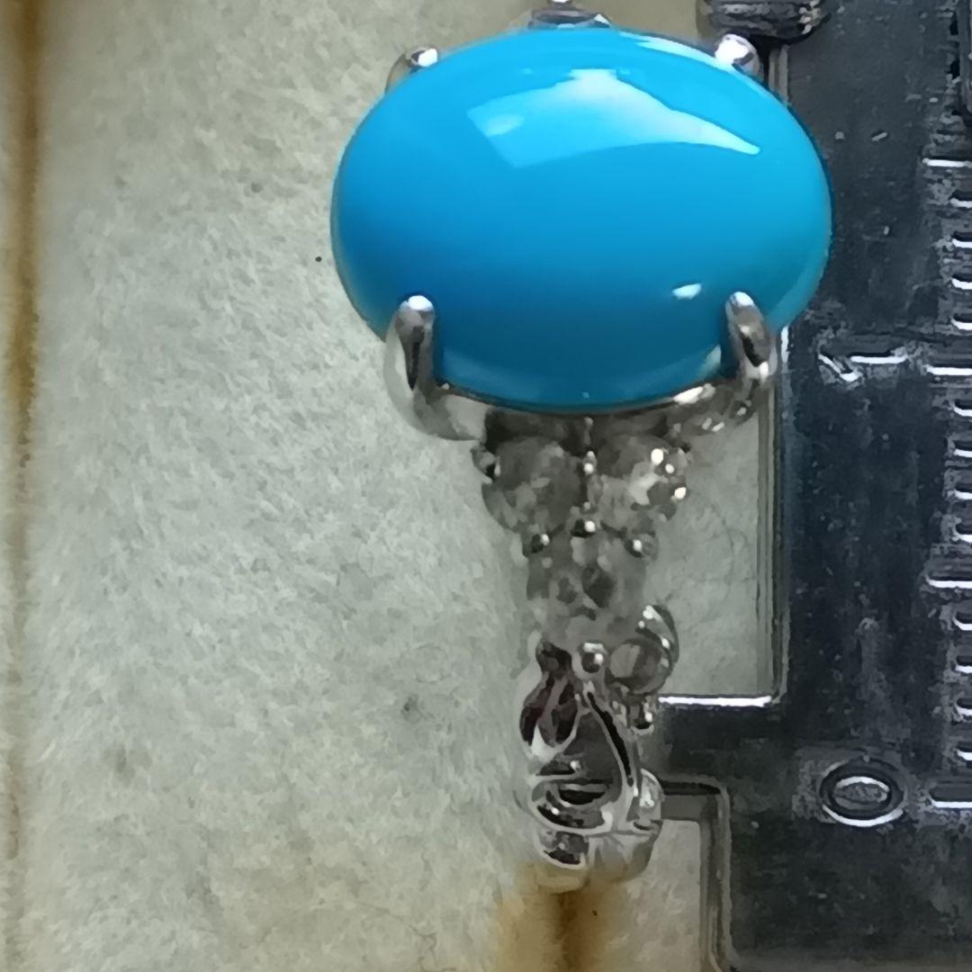 ターコイズトルコ石付リングK１０　 重量合計１.８gの単純計算価格２０,０００円