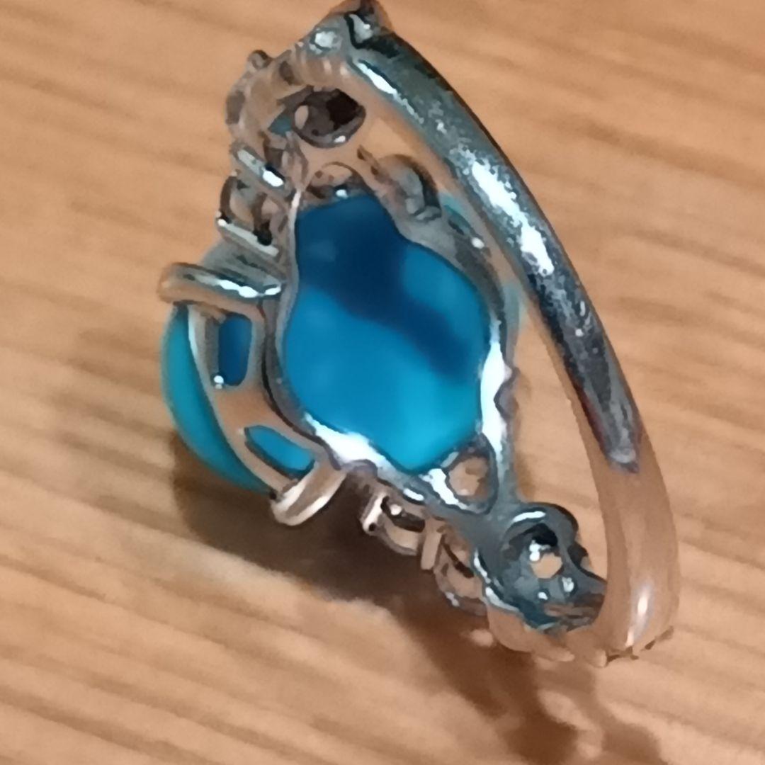 ターコイズトルコ石付リングK１０　 重量合計１.８gの単純計算価格２０,０００円