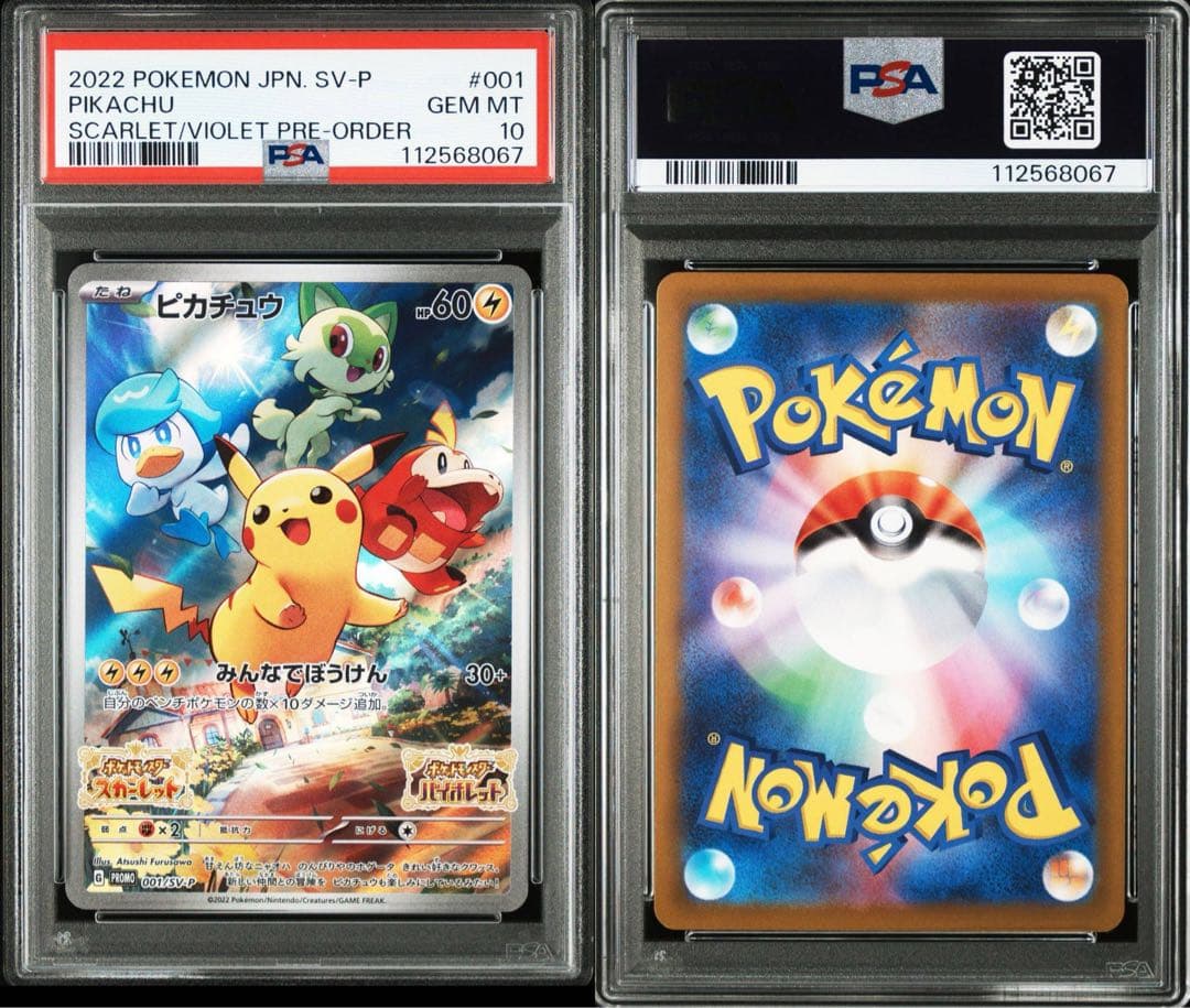 【PSA10】最安値　8連番　ピカチュウ　スカバイ　プロモ　みんなでぼうけん