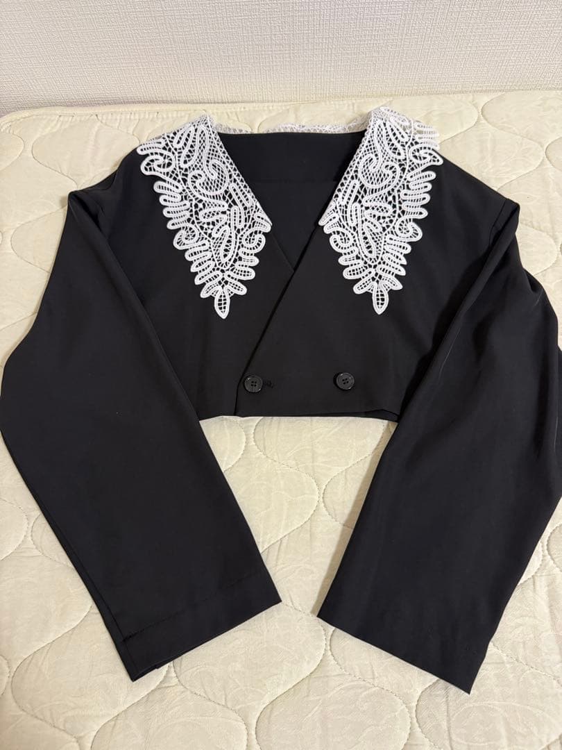 et.UNiVER Big collar setup セットアップ ブラック