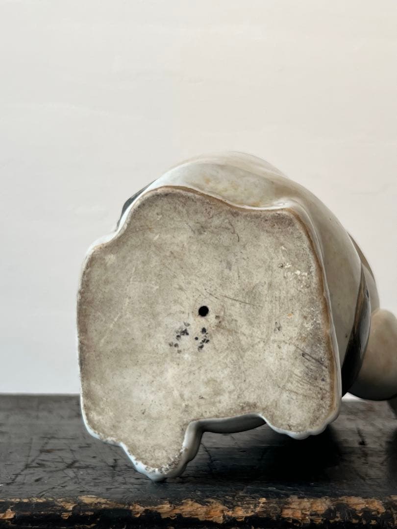 古伊万里 色絵金彩 招き猫 ／ H.285cm 幕末〜明治期 】九谷焼 縁起物