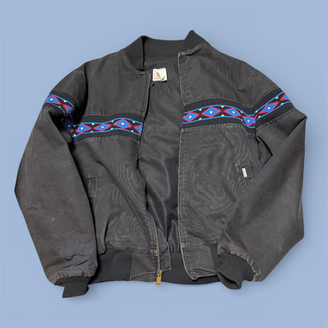 【古着】Carhartt 90s ネイティブ柄 サンタフェ ジャケット USA製