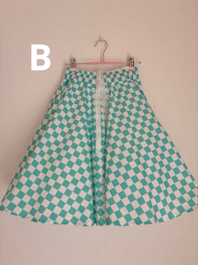 オールディーズ ロックンロール 50年代フィフティーズ 市松模様　スカート
