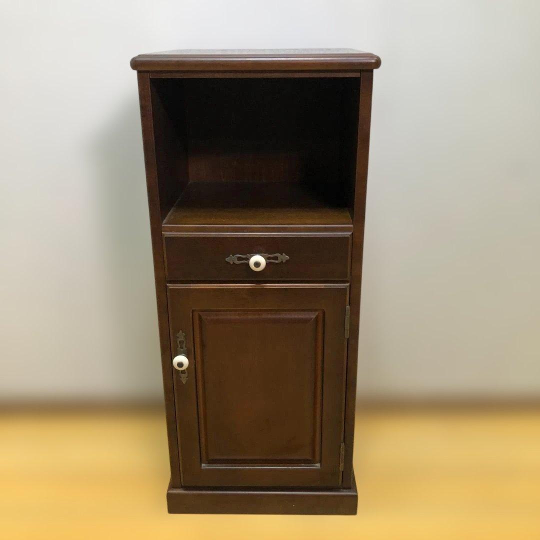 送料無料 飛騨産業 キツツキマーク 木製キャビネット 電話台 251026