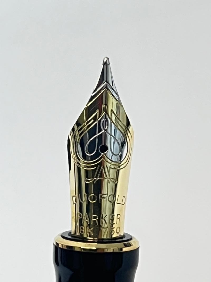 パーカー デュオフォールド クラシック ブラックGT センテニアル 万年筆 F